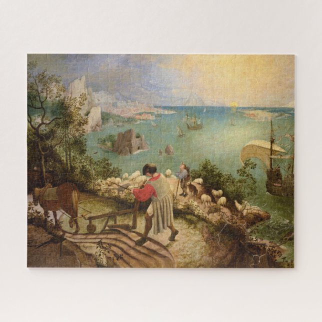 Landschaft mit dem Fall von Icarus von P. Bruegel (Horizontal)
