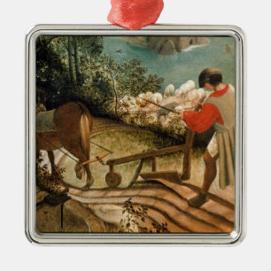 Landschaft mit dem Fall von Ikarus Ornament Aus Metall