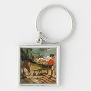 Landschaft mit dem Fall von Ikarus Schlüsselanhänger