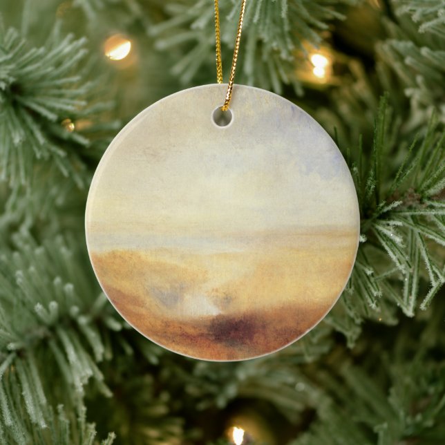 Landschaft mit der Ferne der Bucht von Joseph Turn Keramikornament (Baum)