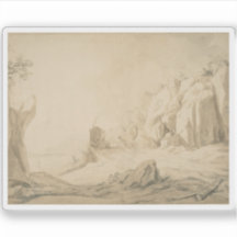 Landschaft mit der Straße unterhalb der Klippen be