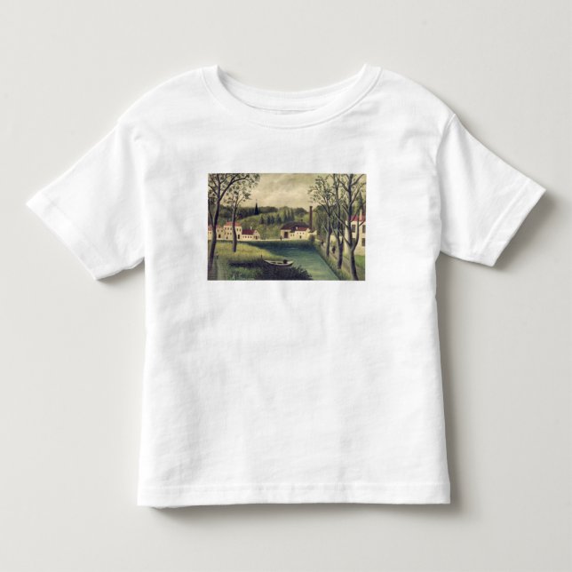 Landschaft mit einem Fischer, nach 1886 Kleinkind T-shirt (Vorderseite)
