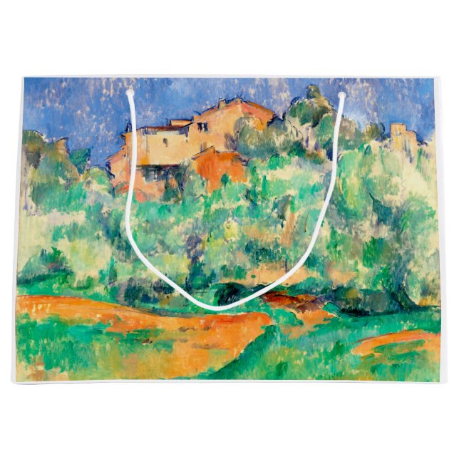 Landschaft mit einem Haus, Cezanne Große Geschenktüte (Vorderseite)