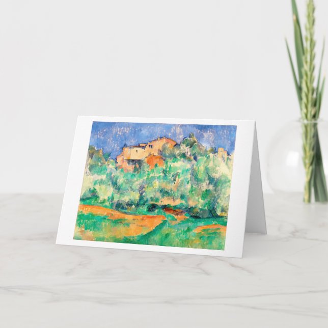 Landschaft mit einem Haus, Cezanne Karte (Vorderseite)