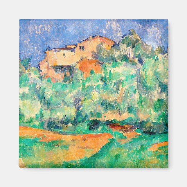 Landschaft mit einem Haus, Cezanne Magnet (Vorne)