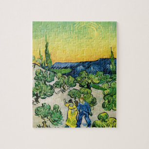 Landschaft mit einem Paar beim Spazieren von Vince