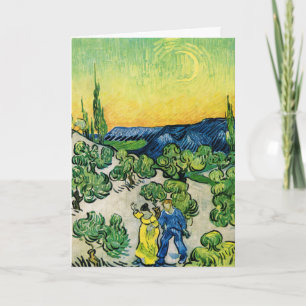 Landschaft mit einem spazierenden Paar von Vincent Karte