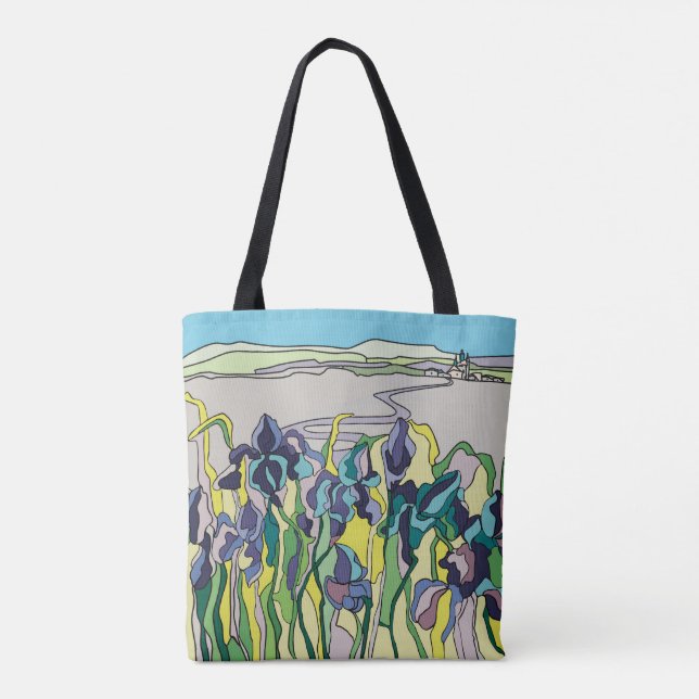 Landschaft mit einer Burg Tasche (Rückseite)