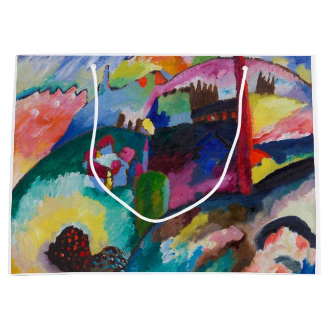 Landschaft mit Fabrikschornstein, Wassily Kandinsk Große Geschenktüte (Vorderseite)