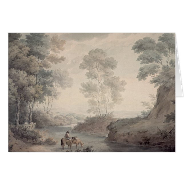Landschaft mit Fluss-und Pferdewasser (Vorderseite (Horizontal))