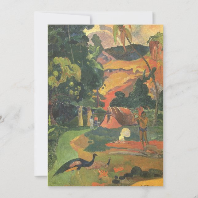 Landschaft mit Friedensstiften von Paul Gauguin (Vorderseite)