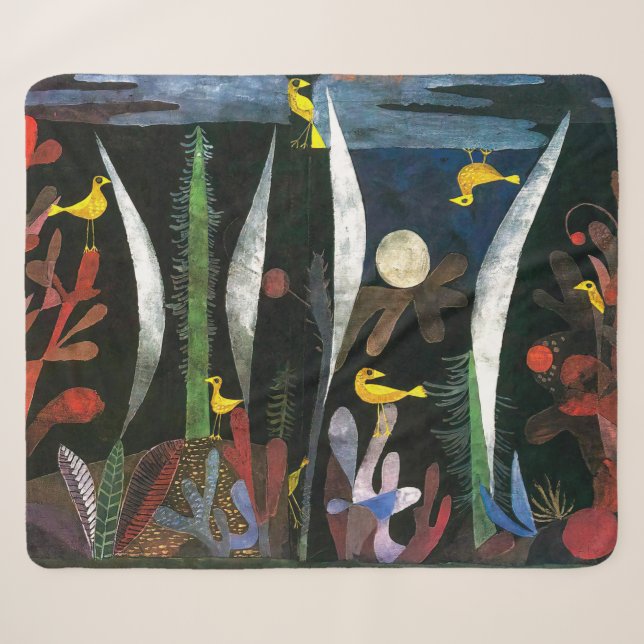 Landschaft mit Gelben Vögeln | Paul Klee | Sherpadecke (Vorderseite (Horizontal))