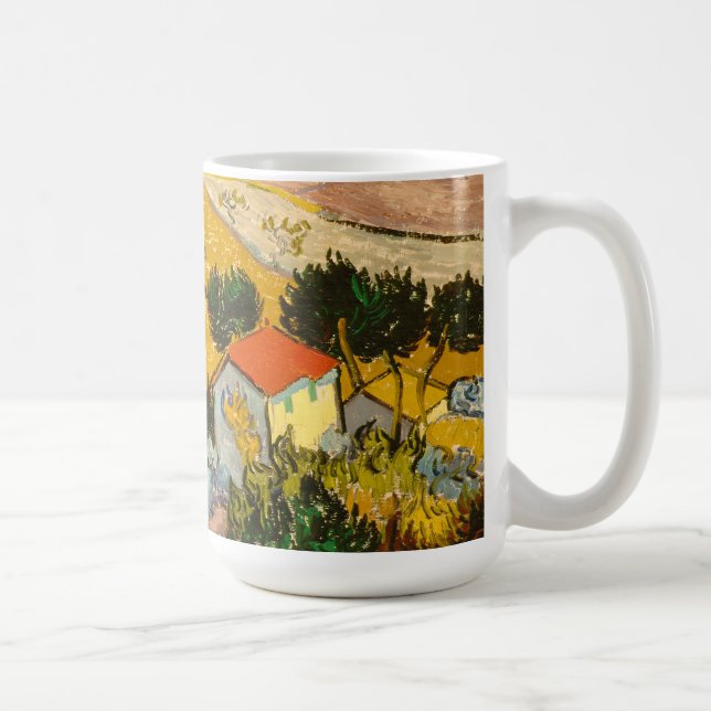 Landschaft mit Haus und PloughmaVincent van Gogh Kaffeetasse (Rechts)