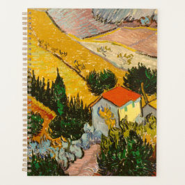 Landschaft mit Haus und PloughmaVincent van Gogh Planer