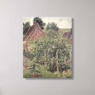 Landschaft mit Hütte Dächern, 1899 Leinwanddruck