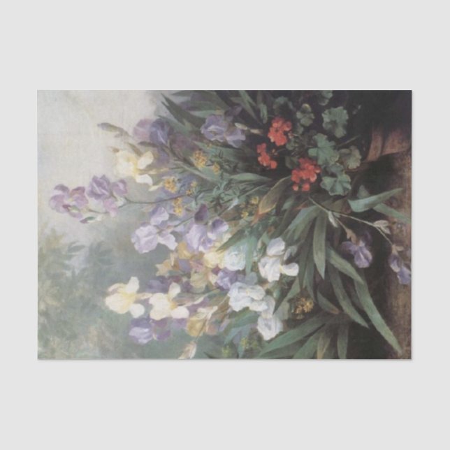 Landschaft mit Iren von Barbara Bodichon Seidenpapier (Vorderseite)