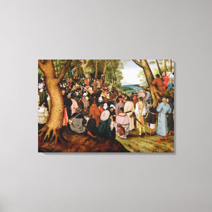 Landschaft mit Johannes der predigende Baptist Leinwanddruck