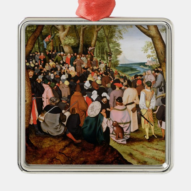 Landschaft mit Johannes der predigende Baptist Ornament Aus Metall (Vorne)