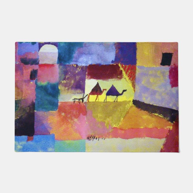 Landschaft mit Kameln, Paul Klee Fußmatte (Vorderseite)