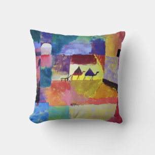 Landschaft mit Kameln, Paul Klee Kissen