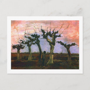 Landschaft mit Kopfweiden, Vincent van Gogh Postkarte