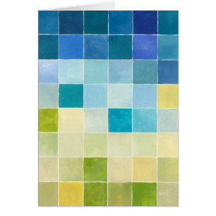Landschaft mit mehrfarbigen Pixilated Quadraten