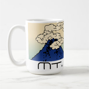 Landschaft mit Mt. Fuji und Wolken Kaffeetasse