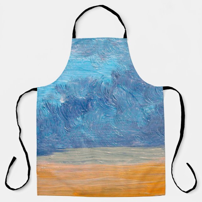 Landschaft mit Ölgemälden. Bildende Kunst, abstrak Schürze (Vorderseite)