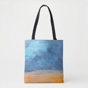 Landschaft mit Ölgemälden. Bildende Kunst, abstrak Tasche