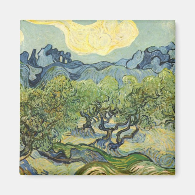 Landschaft mit Olive Vincent Willem van Gogh Magnet (Vorne)