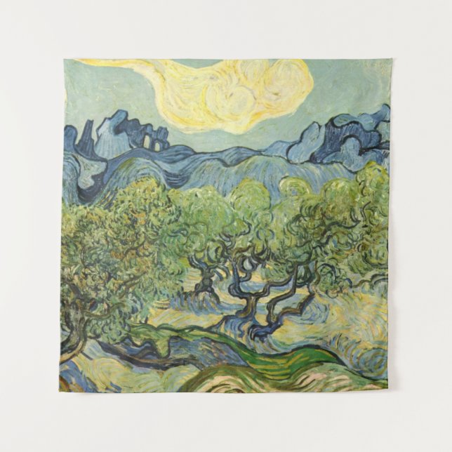 Landschaft mit Olive Vincent Willem van Gogh Wandteppich (Vorderseite)