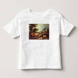 Landschaft mit Regenbogen (Öl auf Leinwand) Kleinkind T-shirt