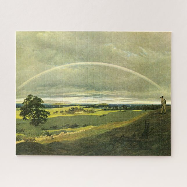Landschaft mit Regenbogen (von Caspar David Friedr (Horizontal)