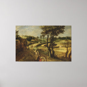 Landschaft mit Rindern, Adolf Karel Maximiliaan En Leinwanddruck