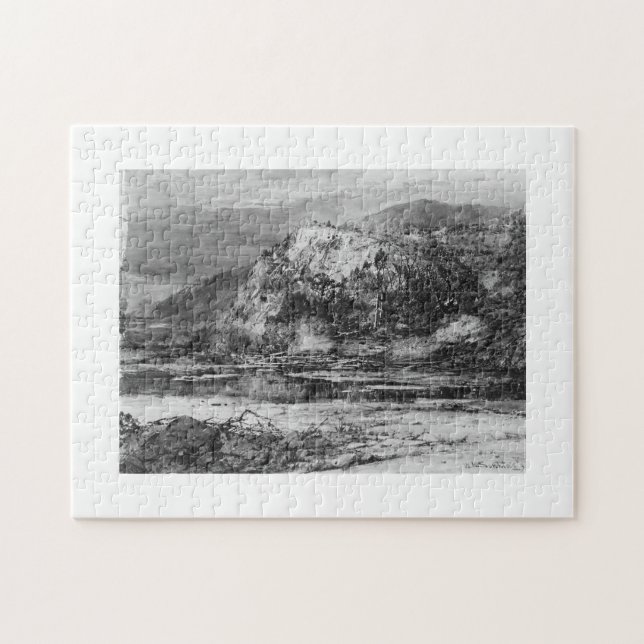 Landschaft mit Rocky Hills und Stream 1890 William (Horizontal)