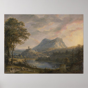 Landschaft mit See - Paul Sandby - c1808 Poster