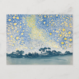 Landschaft mit Sternen von Henri-Edmond Cross Postkarte