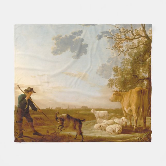 Landschaft mit Vieh Aelbert Cuyp Fleecedecke (Vorderseite (Horizontal))