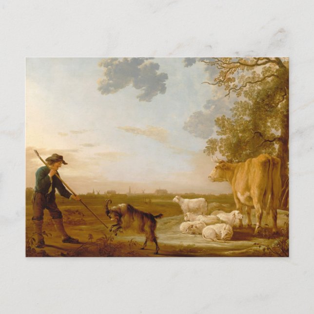 Landschaft mit Vieh Aelbert Cuyp Postkarte (Vorderseite)