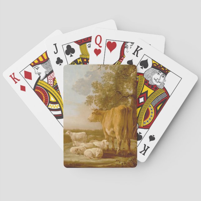 Landschaft mit Vieh Aelbert Cuyp Spielkarten (Rückseite)