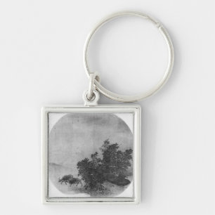 Landschaft mit Wasserbüffel, Song-Dynastie Schlüsselanhänger