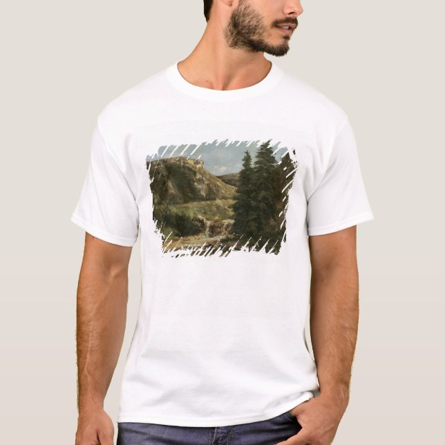 Landschaft nahe Ornans, c.1858 T-Shirt (Vorderseite)