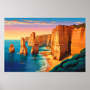 Landschaft Natur Sonnenuntergang Landschaft Natur Poster