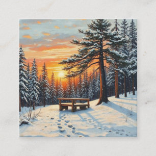 Landschaft Natur Sonnenuntergang See Bergwald Begleitkarte