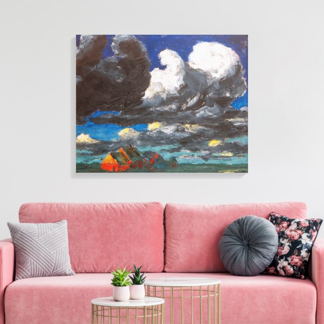 Landschaft, Nordfriesland | Emil Nolde | Leinwanddruck (Insitu (Wohnzimmer))