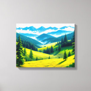 Landschaft Nr. 4, Landschaftsreihe Leinwanddruck
