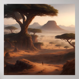 Landschaft Ostafrikas Poster