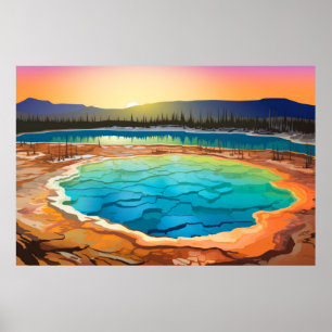 Landschaft Panorama Landschaft Natur Poster