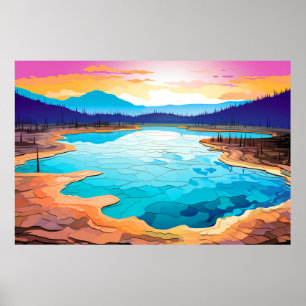 Landschaft Panorama Landschaft Natur Poster