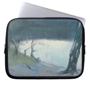 Landschaft (Pastell auf Leinwand) Laptopschutzhülle